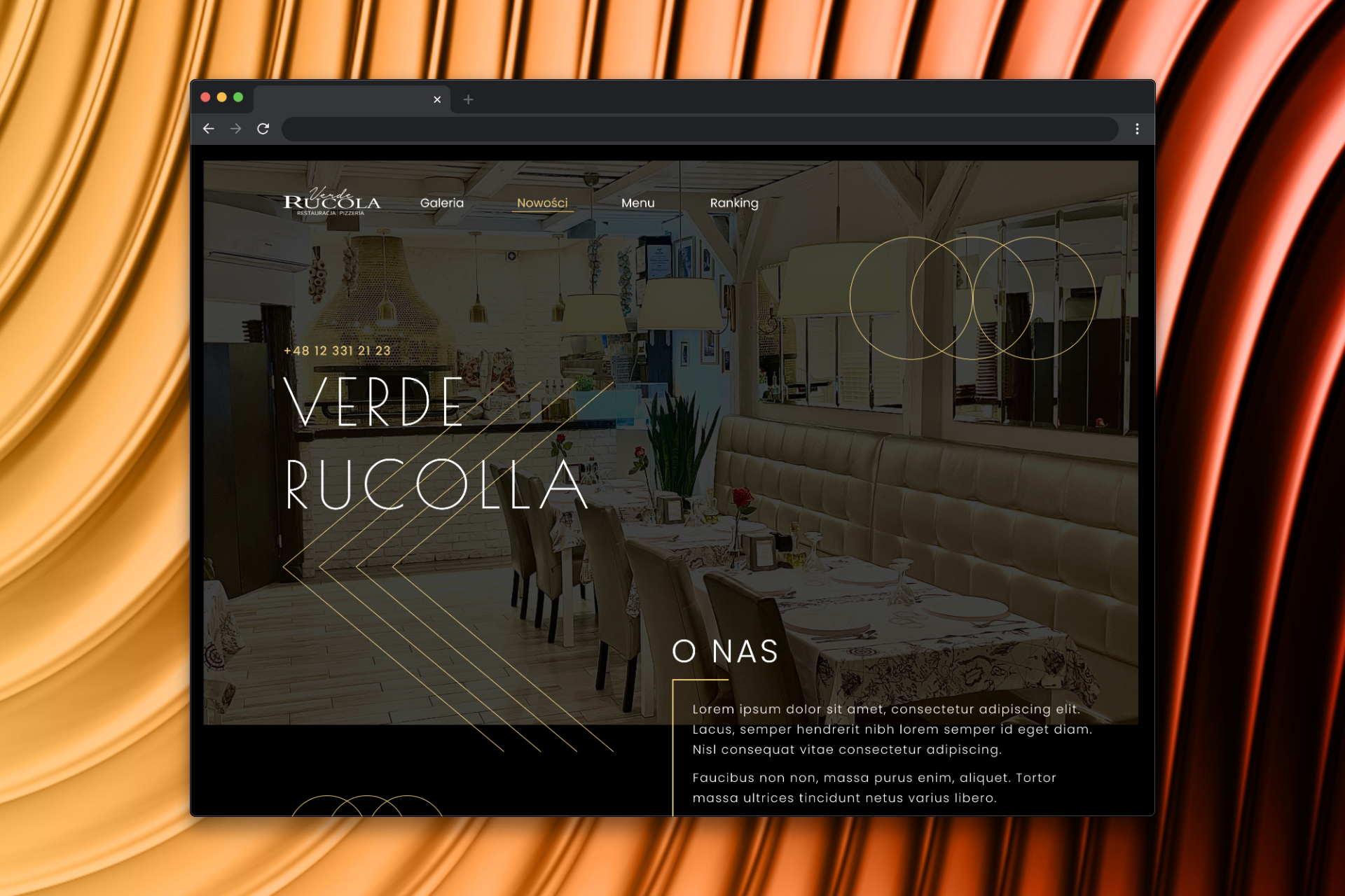 Verde Rucolla - Restaurant website