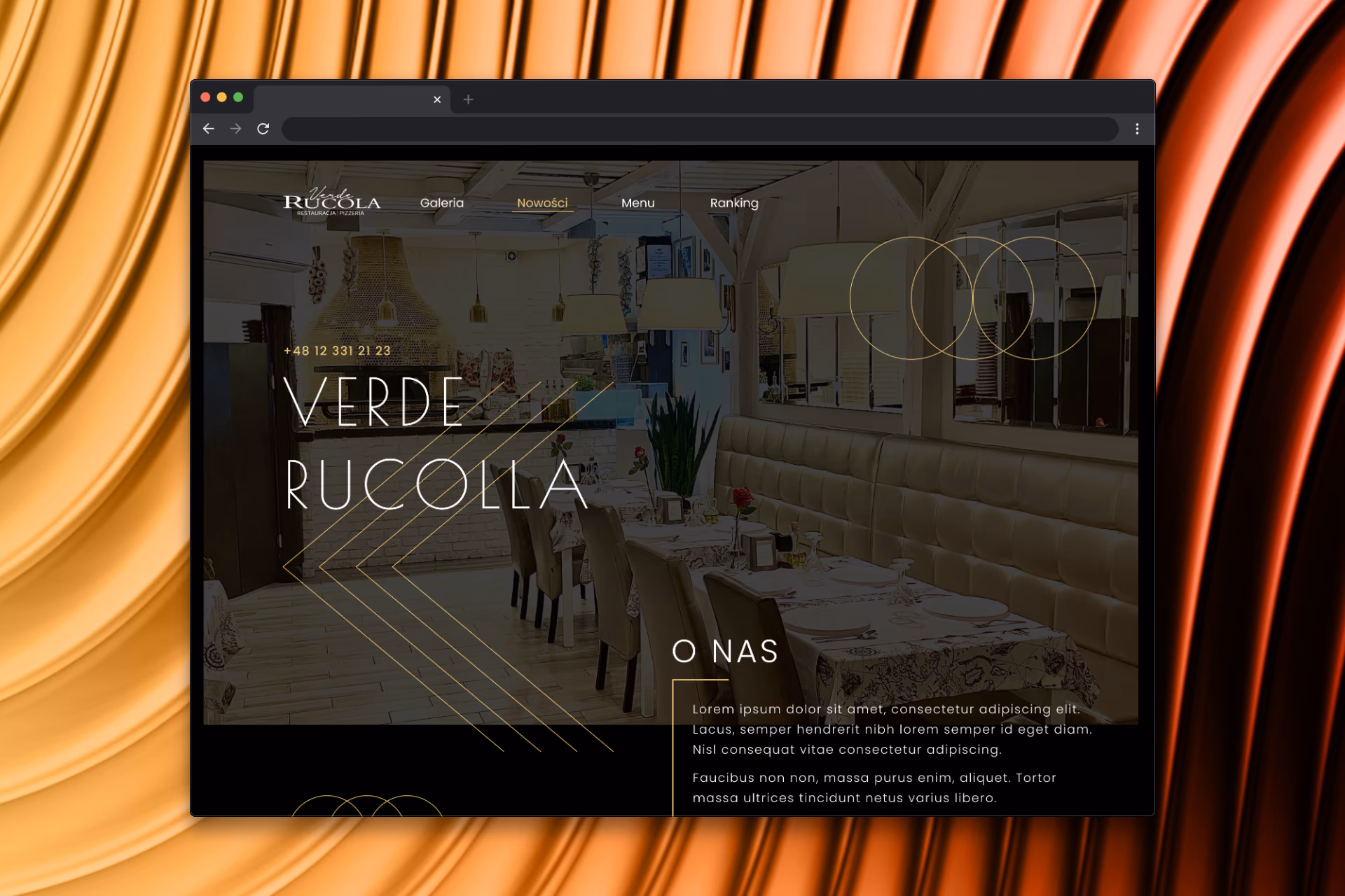 Verde Rucolla - Restaurant website